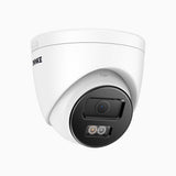 C800 - Cámara de vigilancia PoE exterior de 4K, Doble Luz Visión Nocturna, ángulo de visión 96º, detección de humanos y vehículos, micrófono integrado, compatible con RTSP, versión mejorada