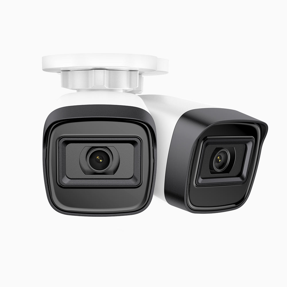 C300 - 2 X Cámara de vigilancia IP PoE exterior de 3MP, visión nocturna EXIR 2.0, detección de movimiento, H.265+, impermeabilidad IP67